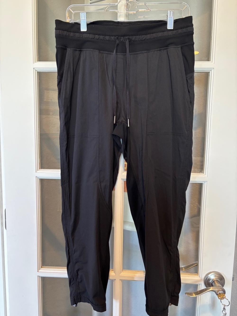 lululemon athletica Black Drawstring Jogger Pants 8